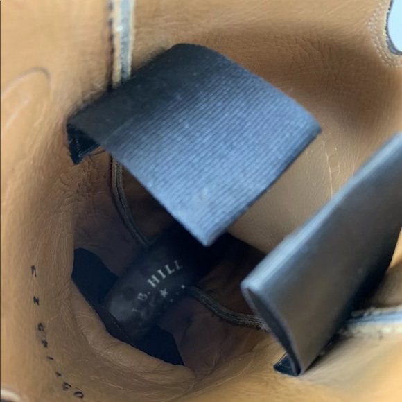 J.B. Hill Painted Roo Boots Calf Top Brown Leather - Picture 6 of 12